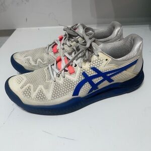 ASICS GEL-Resolution 8 White Tennis Shoes - FlyteFoam‎ Women's Size 9